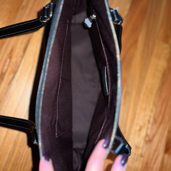 NWT Coach Canvas Gallery Tote Bag in Graphite Black - Picture 4 of 5